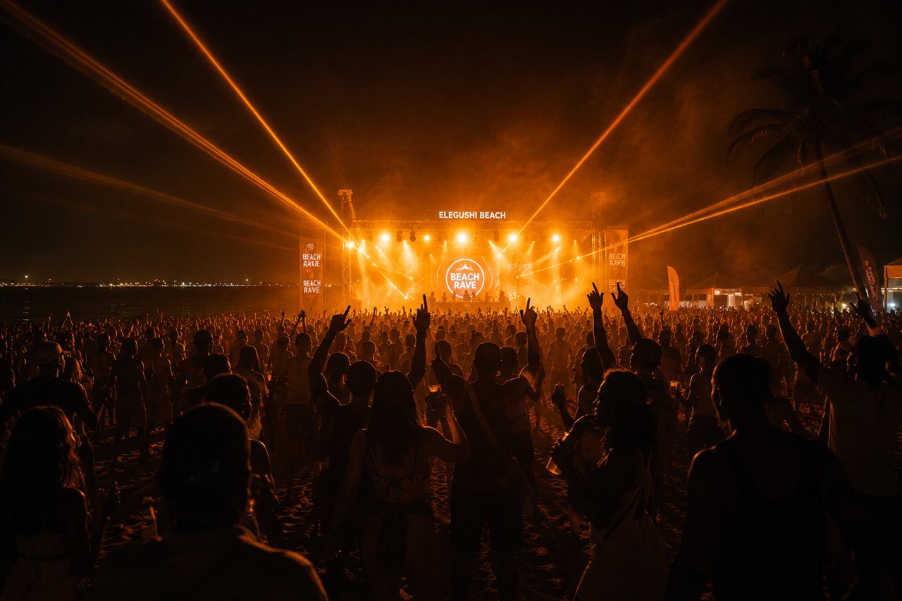 Weekend Beach Rave at Elegushi