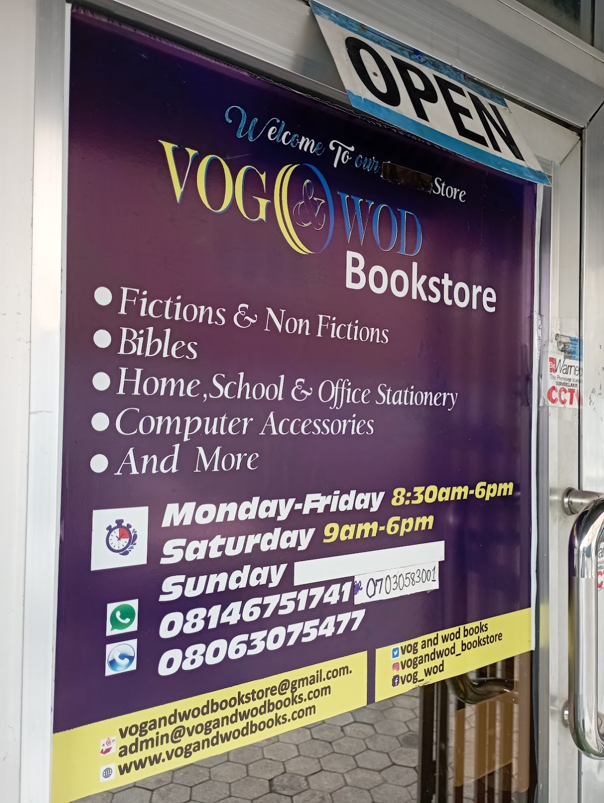 Vog and Wod Bookshop